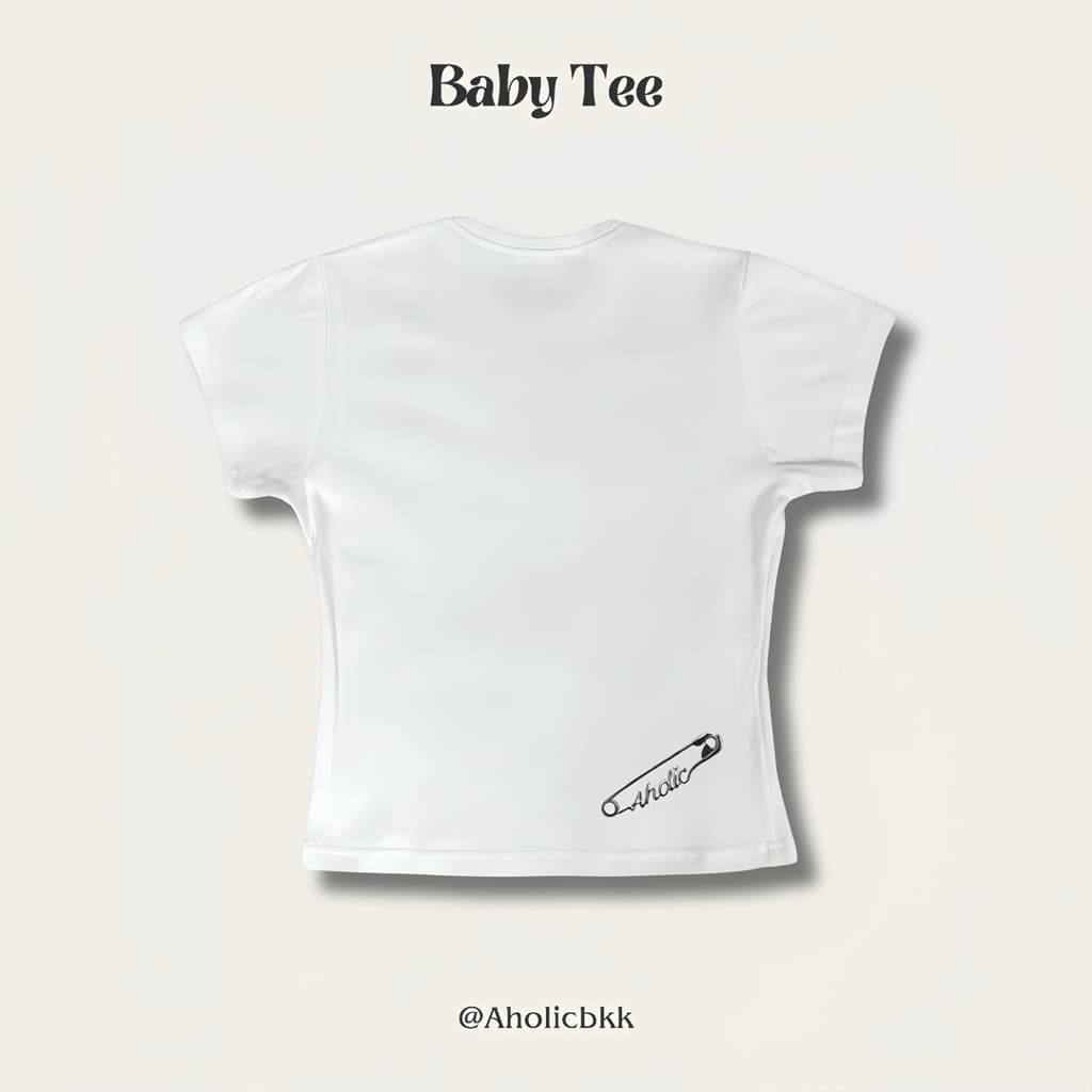 AHOLICBKK | เสื้อทรง BABY TEE TAGGED for Style รูปที่ 3