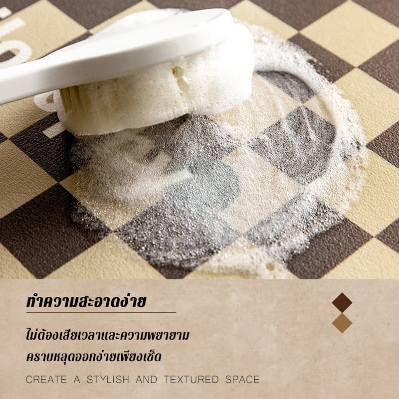 KEECCI พรมกันลื่น พรมเช็ดเท้า พรม 3D 40*60cm พรมห้องน้ำ ซับน้ำได้ดี พรมนาโน รูปที่ 3