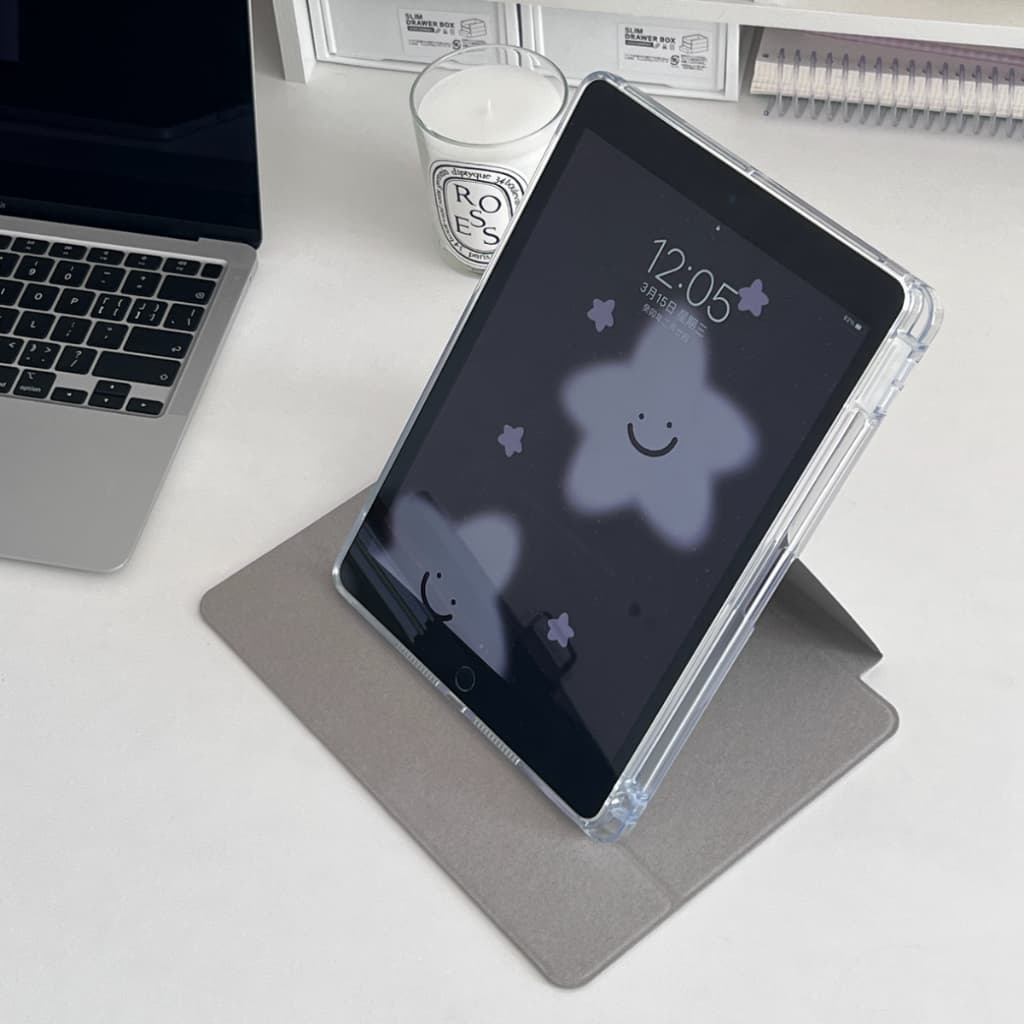 หมุนได้ 360 องศา สําหรับ เคสไอเเพด gen10gen11 Air4 Air5 Air6Air7 Pro11 case Gen9 Gen8 Gen7 10.2 Gen6 เคส Air3 ใส่ปากกาได รูปที่ 4
