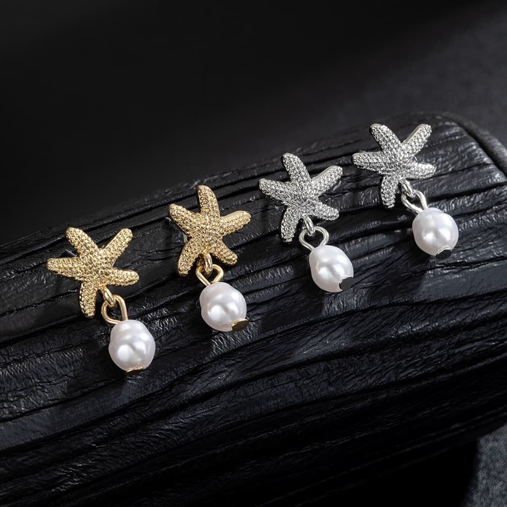 RIbbonIslandต่างหูสตั๊ด 1 คู่ stainless สำหรับผู้หญิง ins จี้ คุณภาพสูง ต่างหูมุก แฟชั่น โบฮีเมียน มินิมอล ส่งเร็ว รูปที่ 3