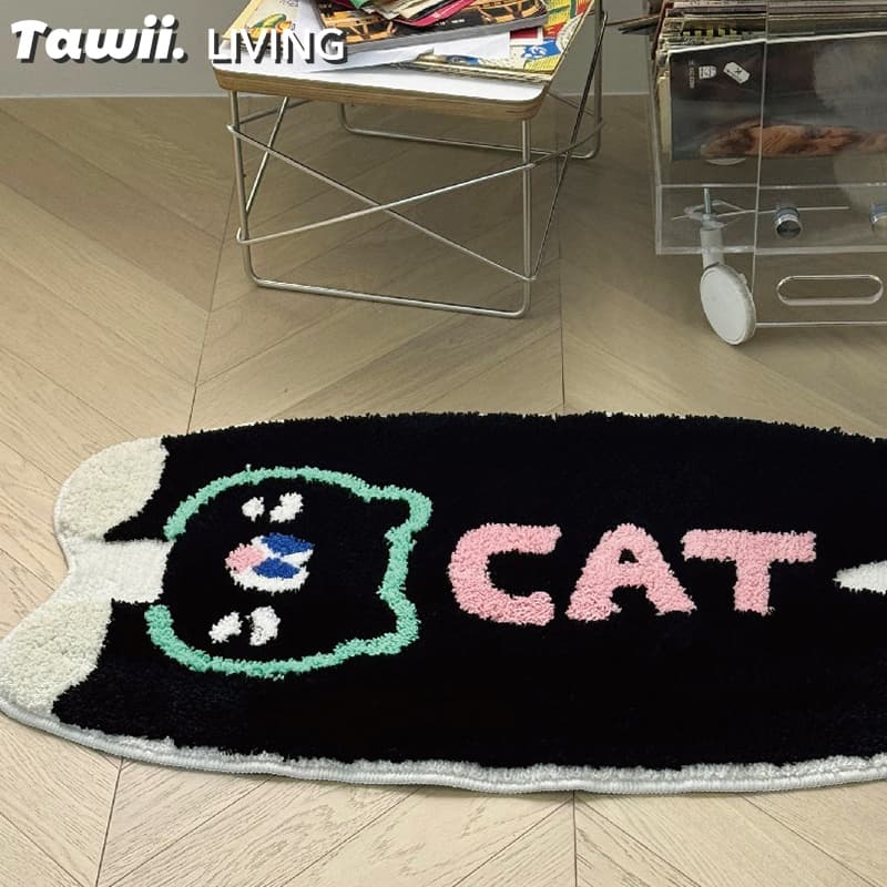 Tawii. พรม พรมปูพื้น พรมเช็ดเท้า พรมนุ่ม ลายสัตว์ แต่งห้อง 40/50/60ซม ผ้าเช็ดเท้า พรมห้องน้ํา รูปที่ 5