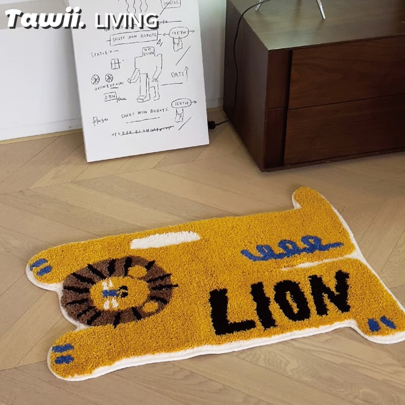 Tawii. พรม พรมปูพื้น พรมเช็ดเท้า พรมนุ่ม ลายสัตว์ แต่งห้อง 40/50/60ซม ผ้าเช็ดเท้า พรมห้องน้ํา รูปที่ 6