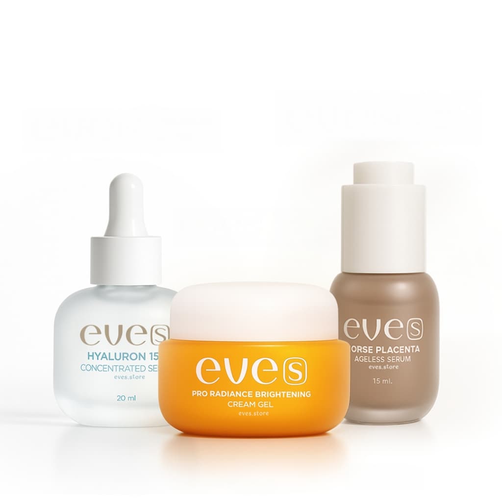 EVES อีฟส์ เซต หน้าใส นุ่มเด้ง อีฟส์ ครีมบำรุงหน้าขาวใส ลดริ้วรอย ร่องลึก ผิวขาวกระจ่างใส ลดรอยสิว ฝ้า รูปที่ 2