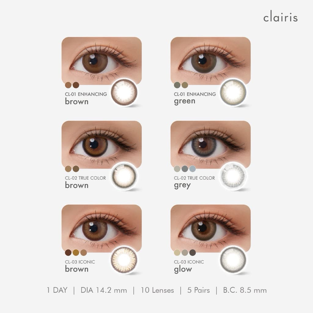 Clairis 1Day: สี True Brown รุ่น CL-02 TRUE COLOR คอนแทคเลนส์รายวัน คลาร์ไอริส รูปที่ 7