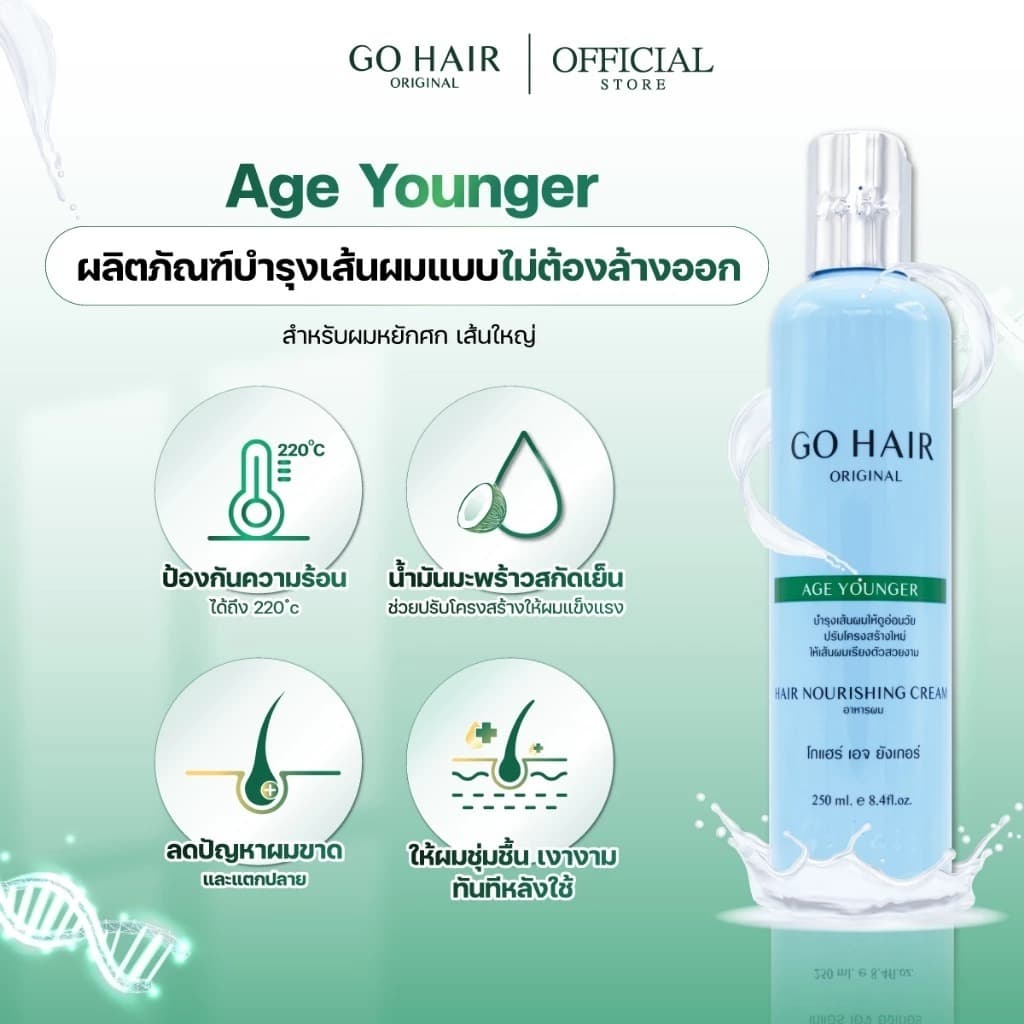 Go Hair Treatment โก แฮร์ ทรีทเมนท์บำรุงเส้นผม โกแฮร์ แชมพู ฟื้นฟู บำรุงเส้นผม รูปที่ 5