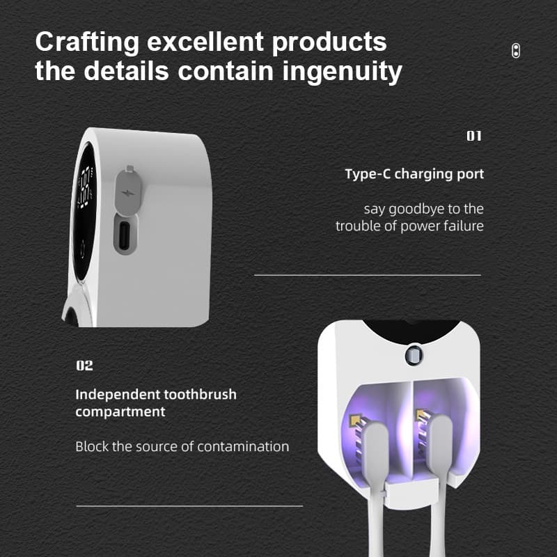 MeeGoo เครื่องฆ่าเชื้อแปรงสีฟันรังสีอัลตราไวโอเลต ที่ใส่แปรงสีฟัน Toothbrush sterilisation box รูปที่ 9