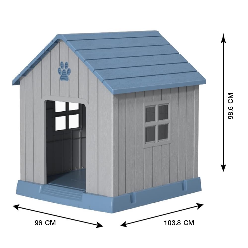 DPETT บ้านสัตว์เลี้ยง HOMEY HOUSE สีเทา-ฟ้า จัดส่งโดย HomePro รูปที่ 2