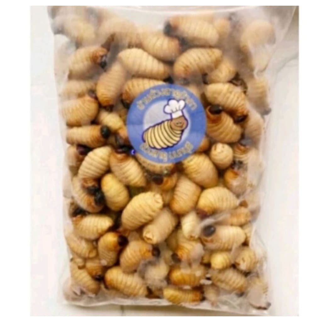 ด้วงสาคู ลวกสุกฟรีซ 1000g Sago Beetle, blanched, frozen รูปที่ 2
