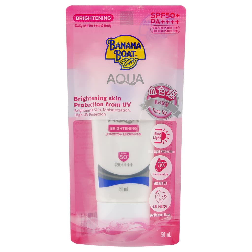 BANANA BOAT - Aqua Brightening UV Protection Sunscreen Lotion SPF50+ PA++++ อควา ไบร์ทเทนนิ่งยูวีโพรเทคชั่น ซันส รูปที่ 4