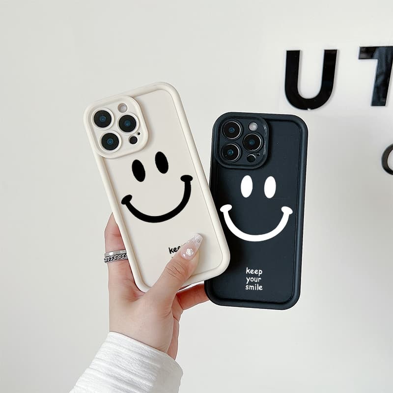 Smile face เคส OPPO A7 A5s A12 A11K A15 A15s A35 A16 A16s A54s A17 A17K A9 2020 A5 2020 A11X A31 2020 เคสออปโป้ รูปที่ 3