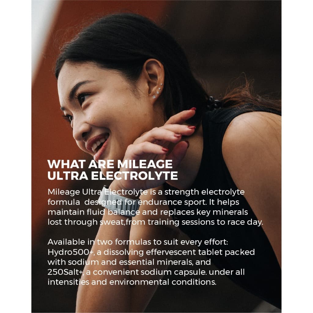 MILEAGE 250 SALT+ ELECTROLYTE CAPSULES เกลือแร่ชนิดเม็ด แบบแคปซูล สำหรับเล่นกีฬา ออกกำลัง เพื่อเติมเกลือแร่ รูปที่ 6