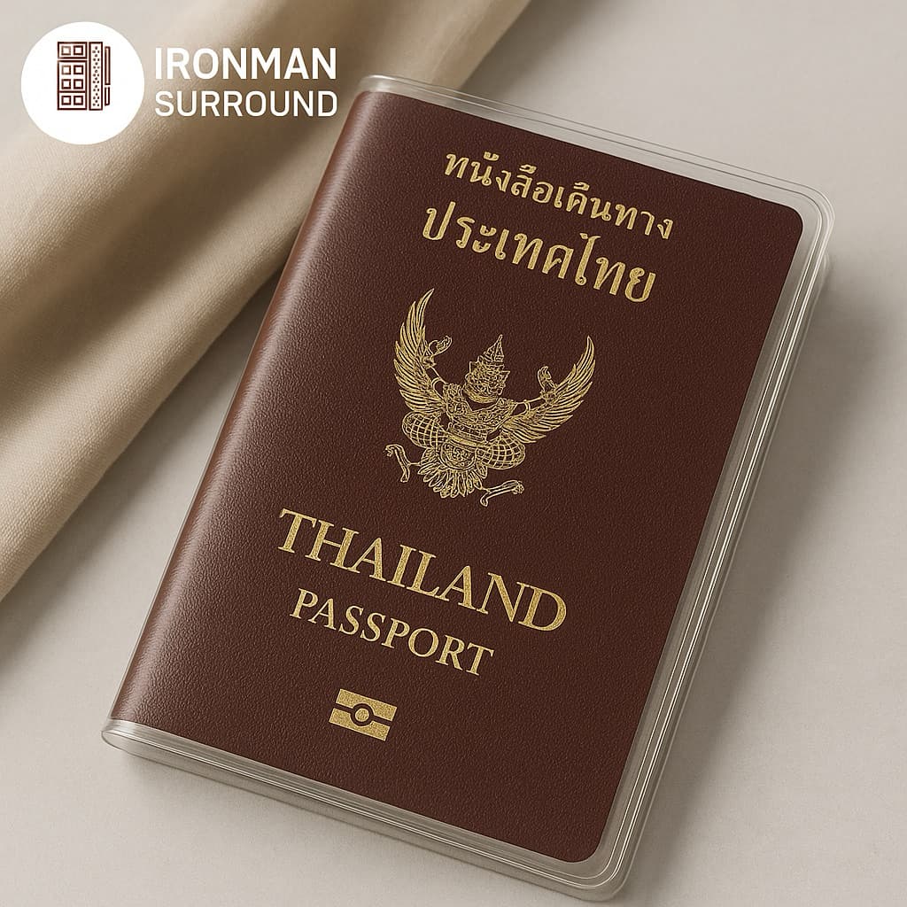 ปกพาสปอร์ต ซองใส่พาสปอร์ต เกรดดี กันน้ำ เคสพาสปอร์ต Passport ปกหนังสือเดินทาง ปกสมุด ออกใบกำกับภาษีได้ รูปที่ 3