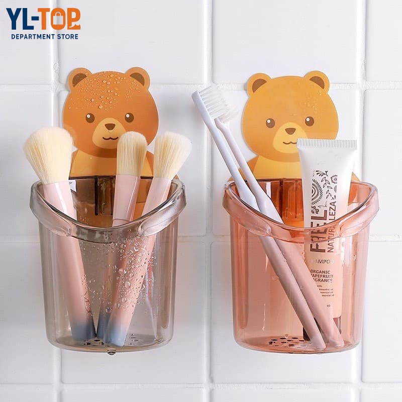 ที่วางแปรงสีฟัน หมีน้อย - ติดผนัง ชั้นวางของห้องน้ำ G2729 รูปที่ 2