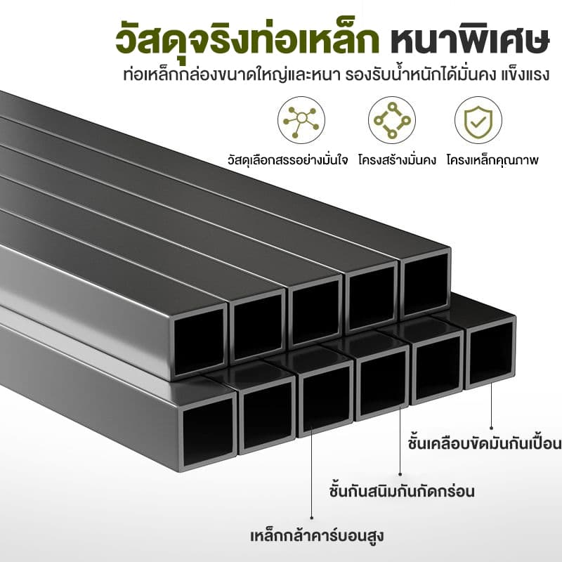 ชั้นวางดอกไม้ พื้นที่กว้าง ชั้นวางต้นไม้ เหล็กเคาร์บอน ชั้นวางของ​ขั้นบันใด แบบ​2/3​/4 ชั้น รับน้ำหนักได้205กก รูปที่ 8