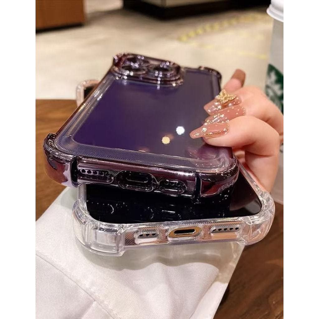 เคสใส กันรอยเลนส์กล้อง สำหรับ Vivo Y03 Y18 Y03T Y28S Y28 4G Y21 Y21T T1X Y33S Y33T เคสขอบสี กันกระแทก หรูหรา รูปที่ 7