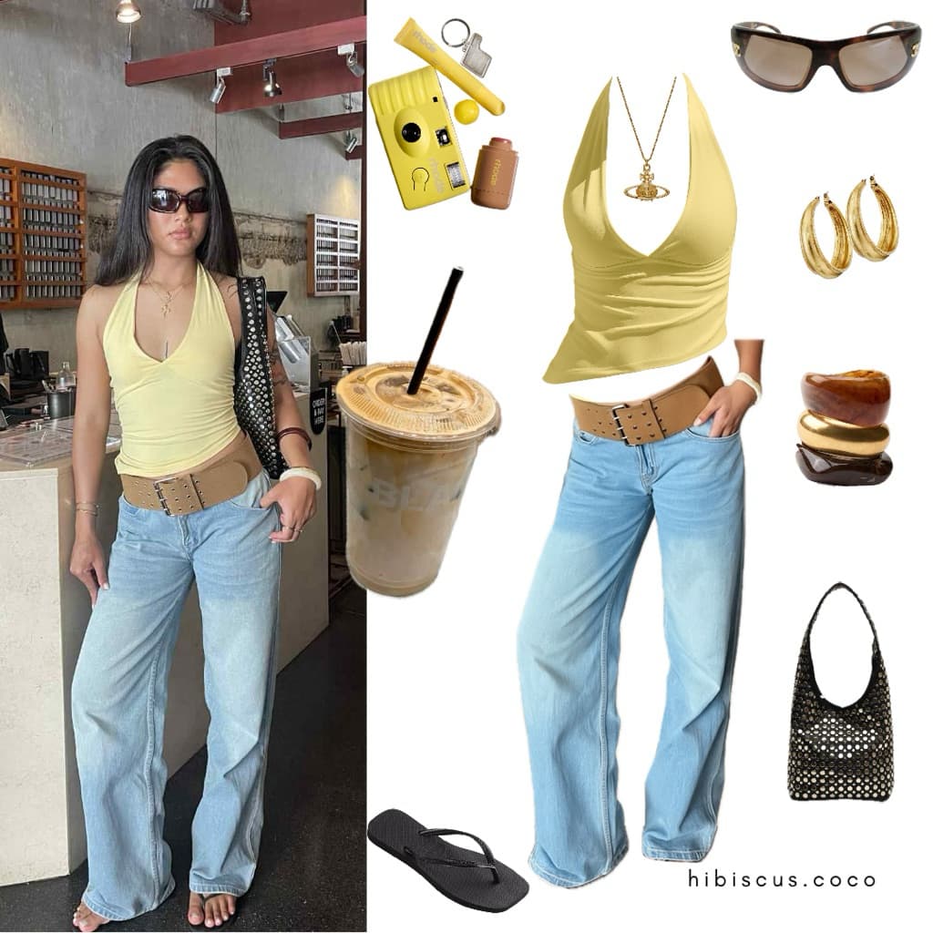 Hibiscus.coco | Sunkiss Tank เสื้อกล้ามเปิดหลัง คัตติ้งเซ็กซี่ สีสดใส รูปที่ 1