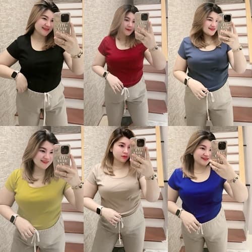 คอยูผ้าร่องสีพื้น อก36 อก40 อก44 รูปที่ 1