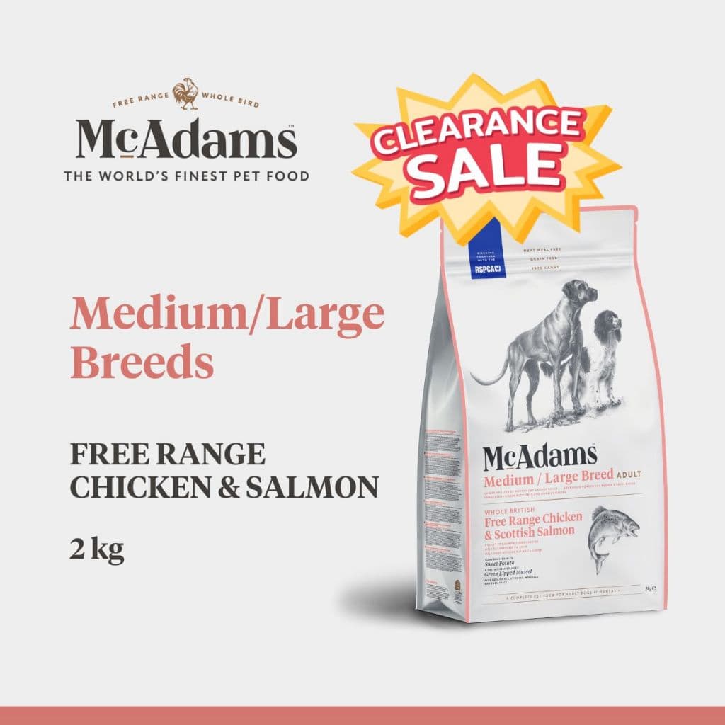 McAdams Medium/Large Breeds Chicken&Salmon 2 kg แมคอดัมส์ไก่และแซลมอน สำหรับสุนัขสายพันธุ์กลาง BBD28.07.2026 รูปที่ 1