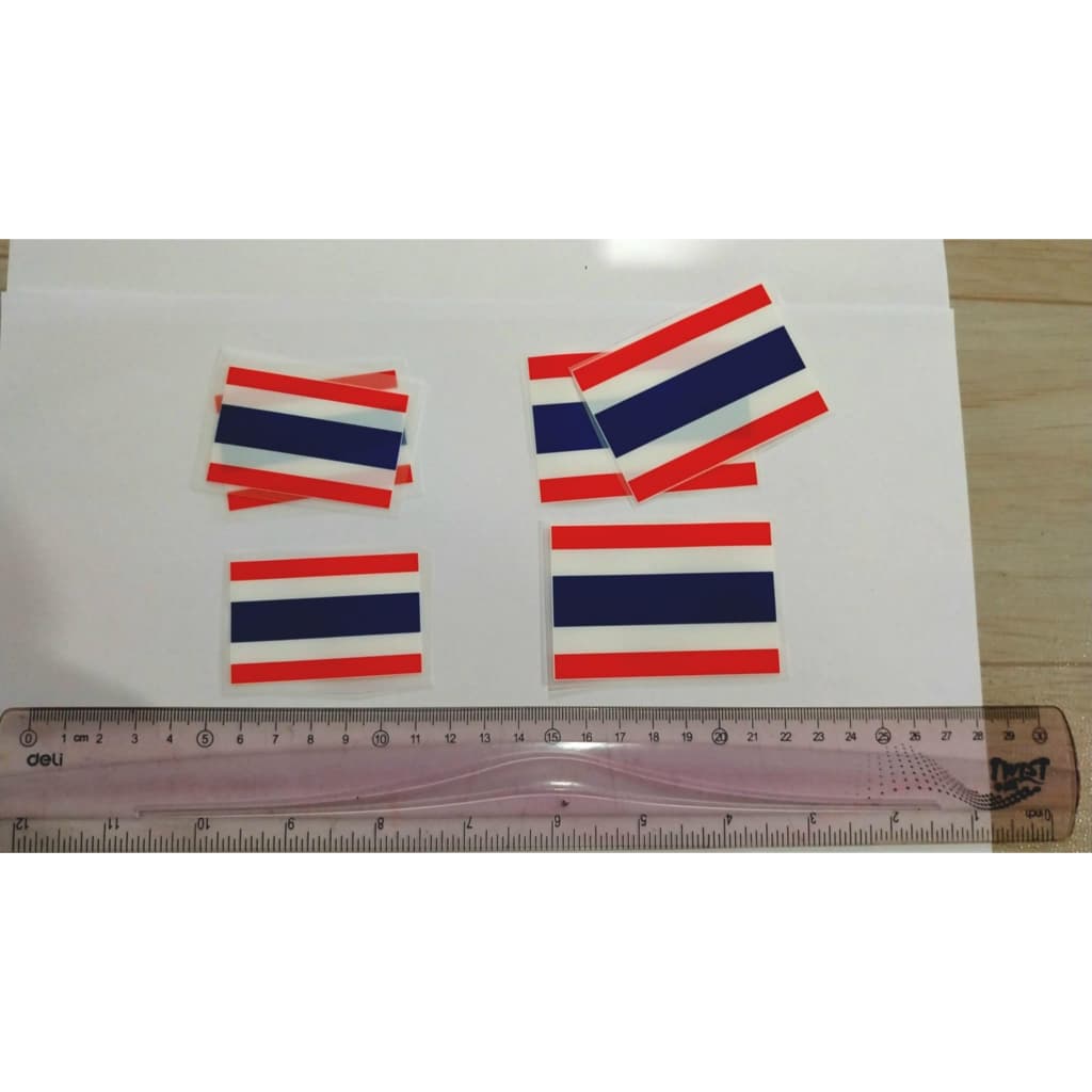 ธงชาติไทย THAILAND แผ่นรีดร้อน DTF สำหรับรีดสกรีนเสื้อ กางเกง กระเป๋า หรือผ้าอื่นๆได้ แผ่นรีดงานDIY ตกแต่งเสื้อผ้า รูปที่ 2