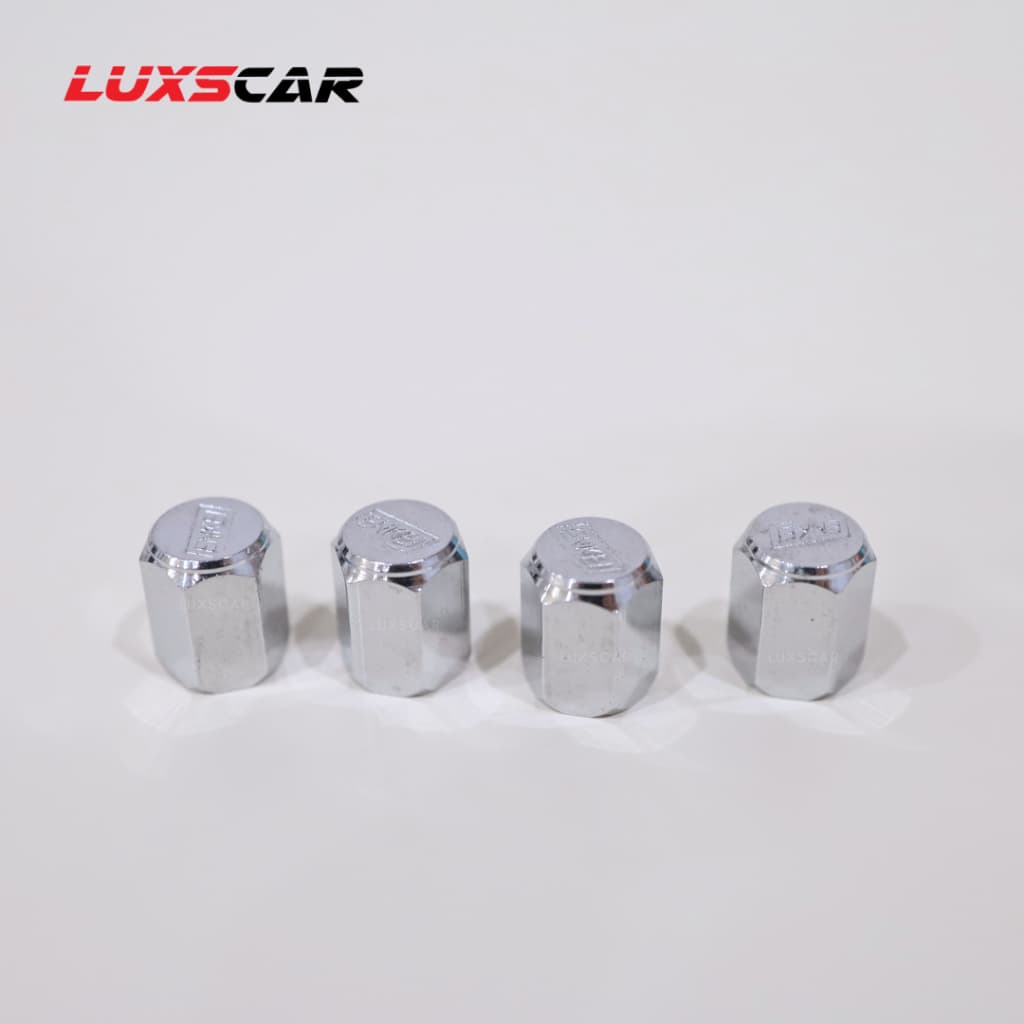 Luxscar จุกลมรถ สีเงิน