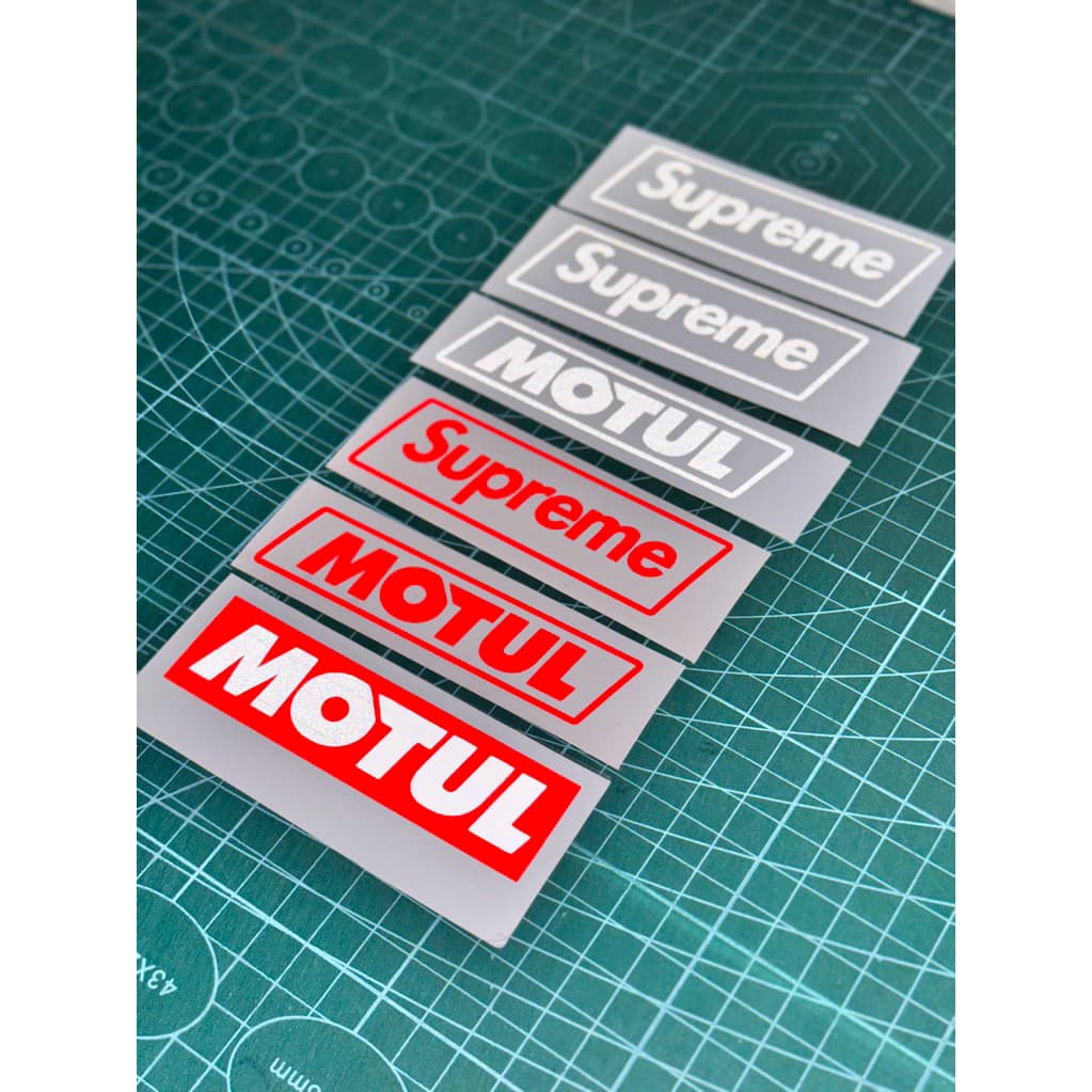 สติกเกอร์สะท้อนแสง #Supreme รูปที่ 2
