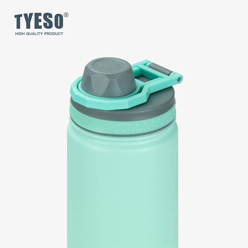 TYESO ขวดน้ำทรงกระบอก สแตนเลส 304 แท้ เก็บร้อน-เย็น ขนาด 530ML/750ML มีฝาปิด พร้อมหูหิ้ว พกพาสะดวก รูปที่ 4