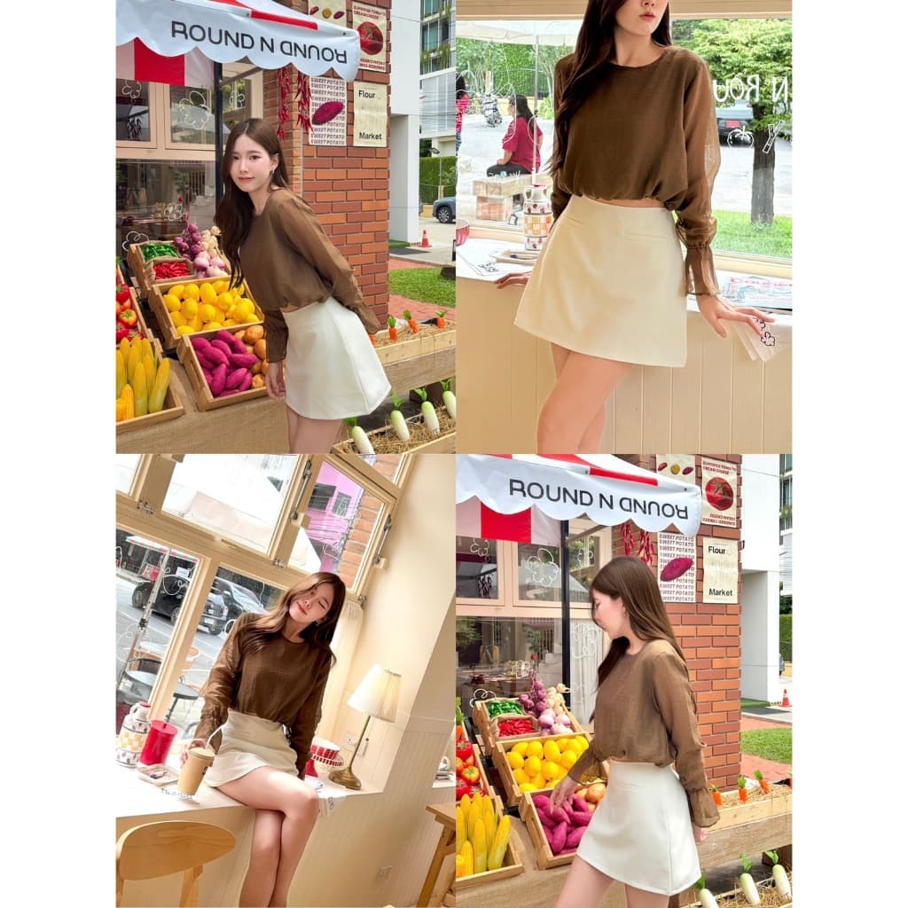 SHUUXME Maple skirt ทุกสี รูปที่ 4