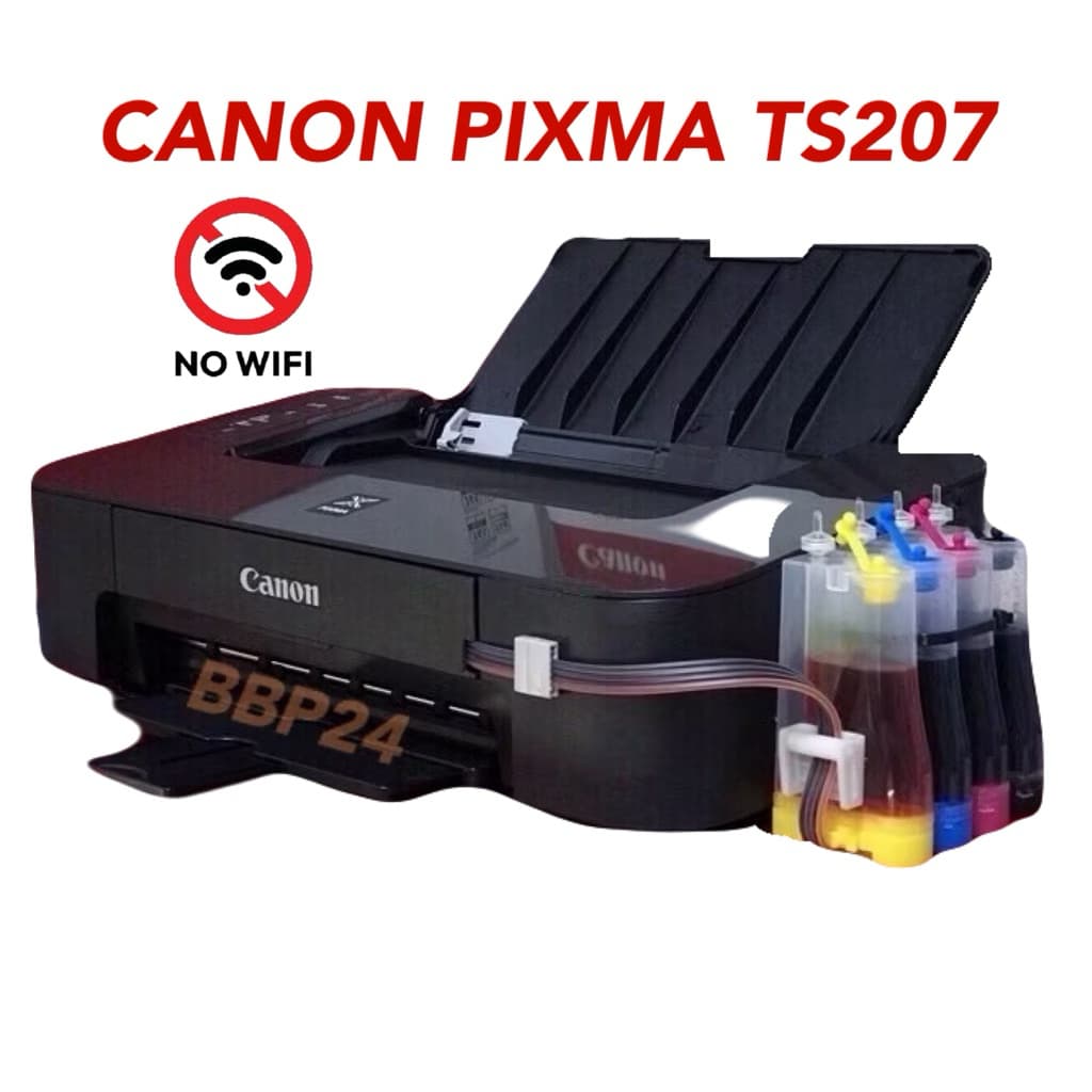 Printer Canon Pixma Ts207 , Ts307 WIFI & IP 2770 INKTANK ตลับใหม่ของแท้เครื่องแจ้งเตือนระดับหมึกเต็ม 100% รูปที่ 2