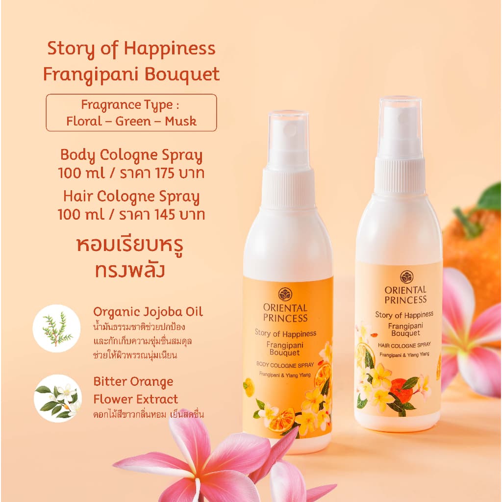 Oriental Princess สเปรย์ น้ำหอม ฉีดผิว Story of Happiness Body Cologne Spray 100 ml รูปที่ 4