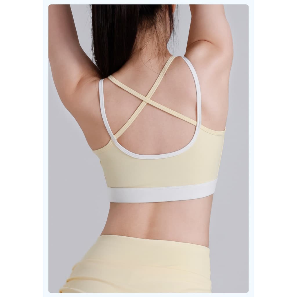 ArayaLady SportBra เสื้อบราโยคะ สปอร์ตบราออกกำลังกาย สายเดี่ยวไขว้หลัง ทรงใหม่สวยใส่สบาย รุ่น AB-JYMN190 รูปที่ 8