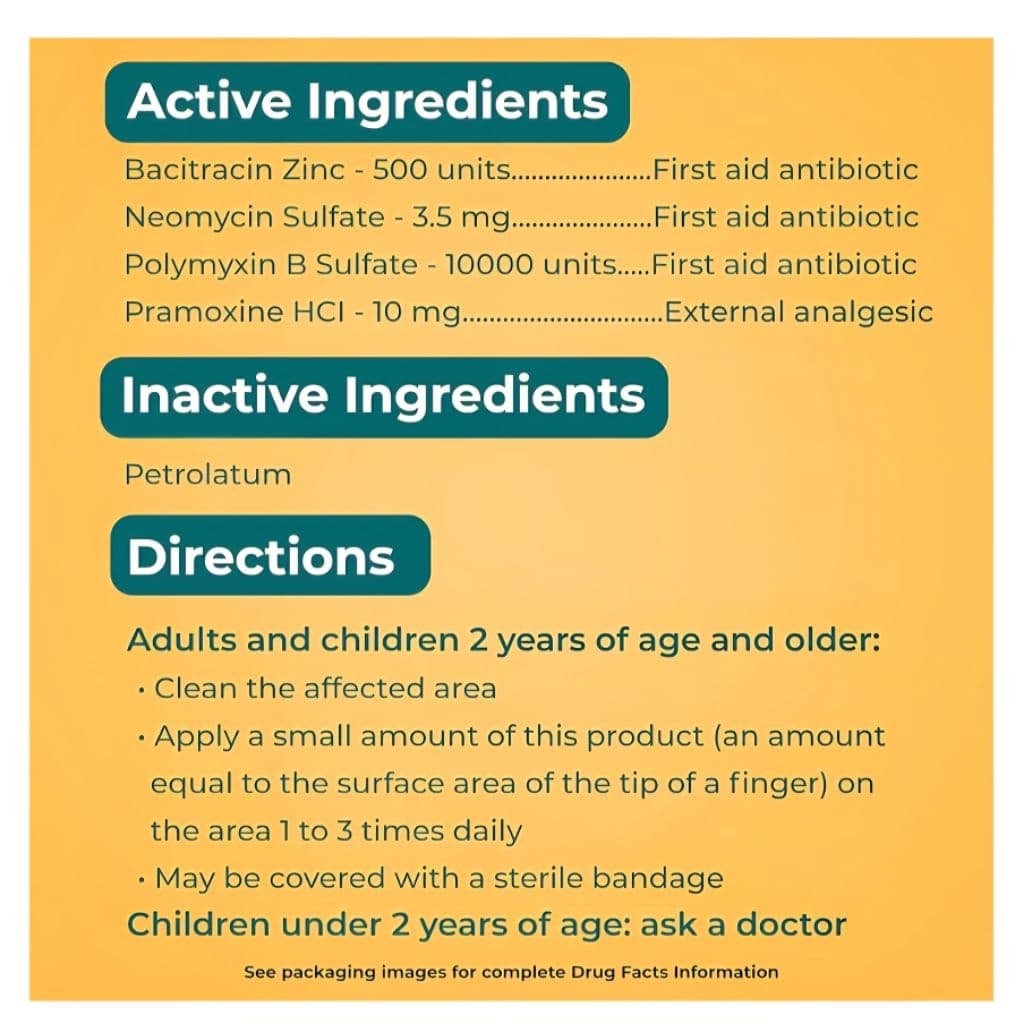 ของแท้ USA Neosporin + Pain Relief Ointment Meximum Strength Pain Relief รูปที่ 7