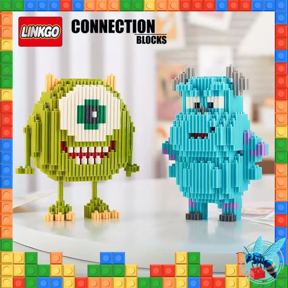 ตัวต่อ นาโน มอนเตอร์อิ้ง ซัลลี่ ไมค์ SULLEY MIKE monster inc Nanoblock Size L รูปที่ 4