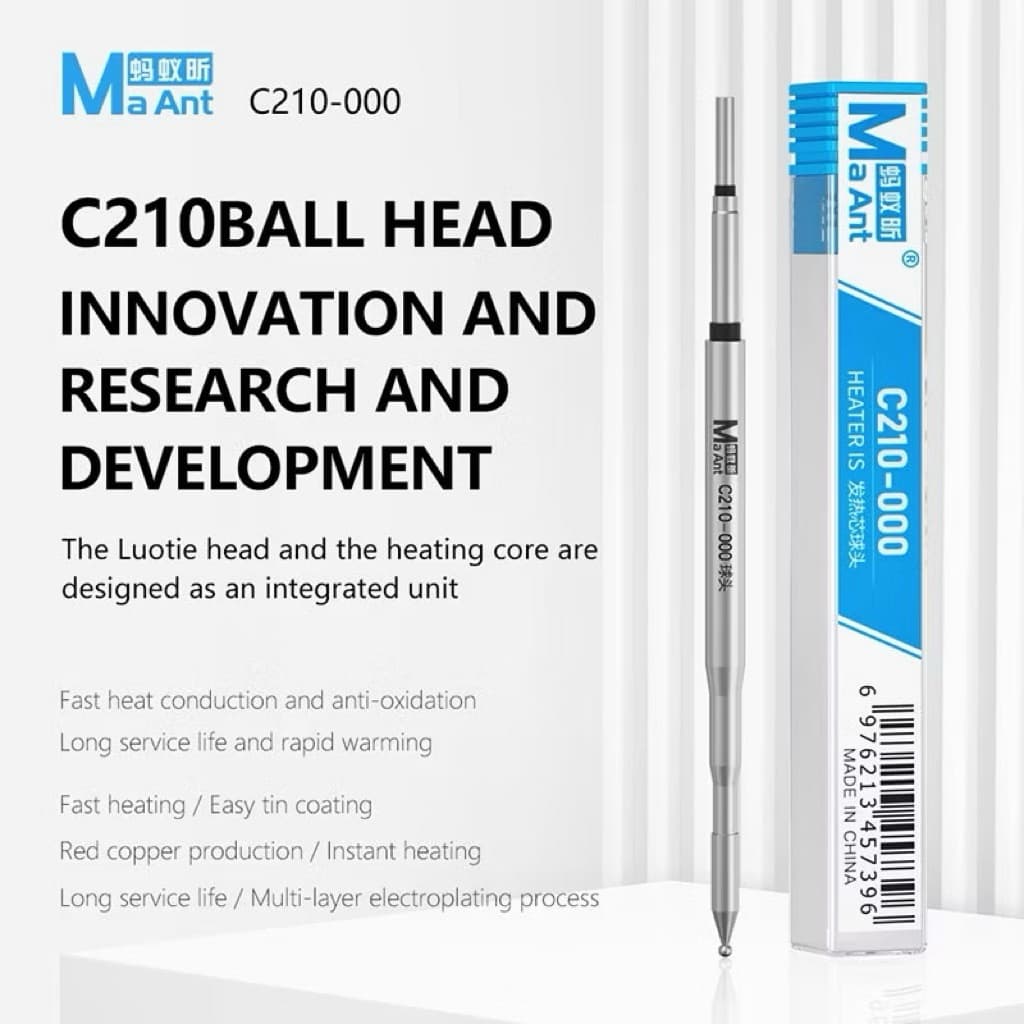 Ma Ant C210-000 ปลายหัวแร้ง สำหรับ เก็บตะกั่วงานซ่อมโทรศัพท์ รูปที่ 2