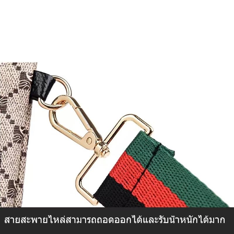 Menes Crossbody work Bag , กระเป๋าคลัทช์ไหล่มัลติฟังก์ชั่น, Unisex Striped 2025 สไตล์ใหม่ รูปที่ 4