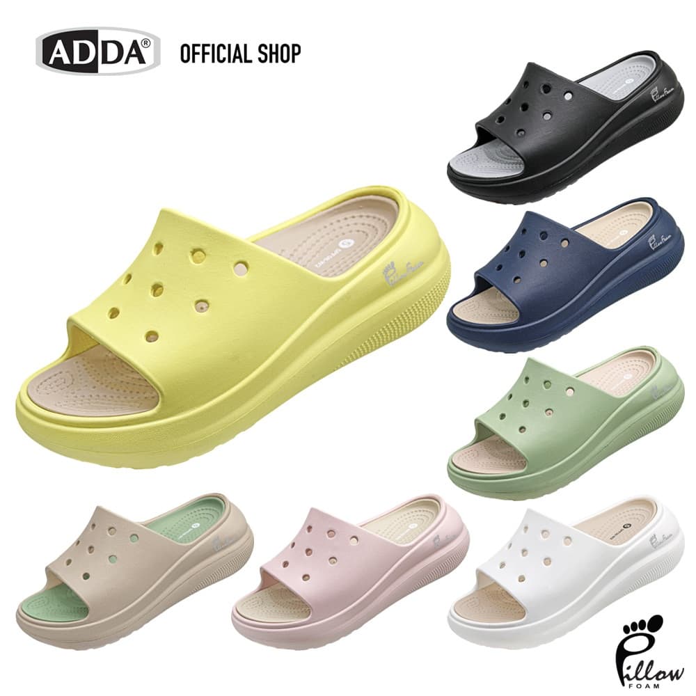ADDA Pillow Foam รองเท้าแตะ รองเท้าลำลอง แบบสวม สำหรับผู้หญิง รุ่น 5PF08W1 (ไซส์ 4-7)