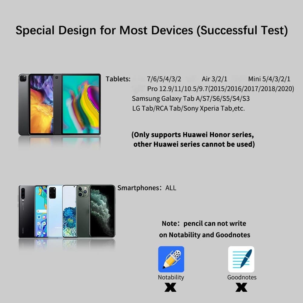 GOOJODOQ ไทยแลนด์สปอต Gd3 ปากกาทัชสกรีนสไตลัส สำหรับ คอมพิวเตอร์แท็บเล็ต Pencil 1 2 แถมถุงมือด้วย รูปที่ 4