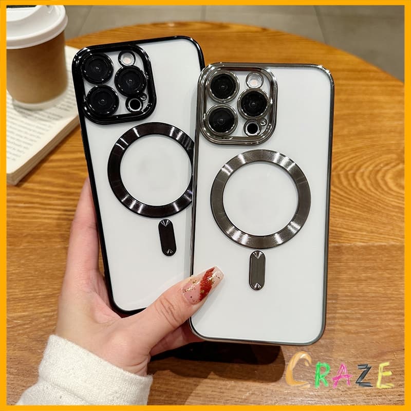 อัลลอยด์ Magnetic Case for iPhone 16 15 14 13 12 Pro Max Plus แม่เหล็ก ซองใส่โทรศัพท์ เคส สำหรับ ไอโฟน รูปที่ 1