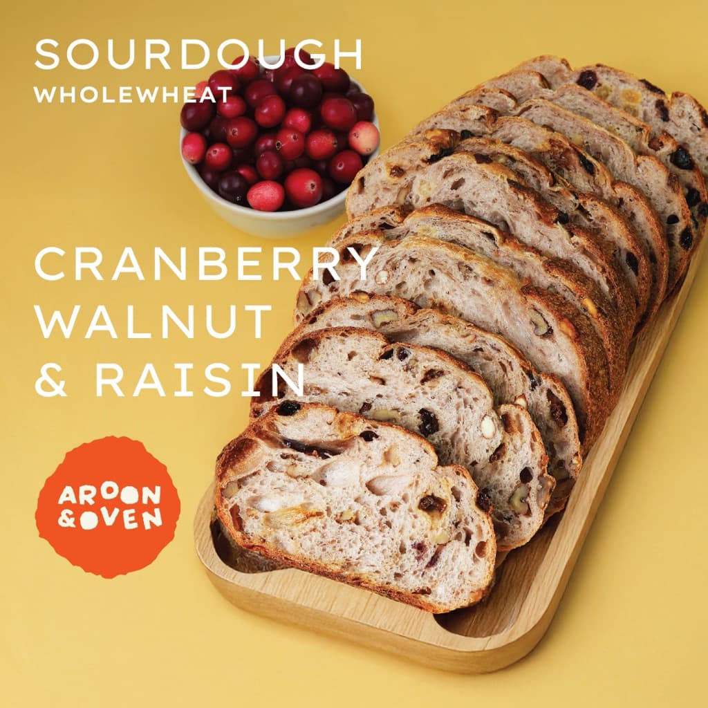Cranberry Walnut Sourdough : Wholewheat 800g & 400g ไม่มี alcohol รูปที่ 2