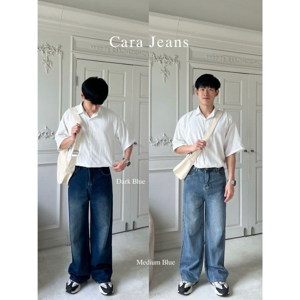 Beberlin กางเกงยีนส์ผู้ชาย ขากระบอกกลาง เฟดสวยเท่ๆ รุ่น Cara jeans / No : 7091 รูปที่ 5