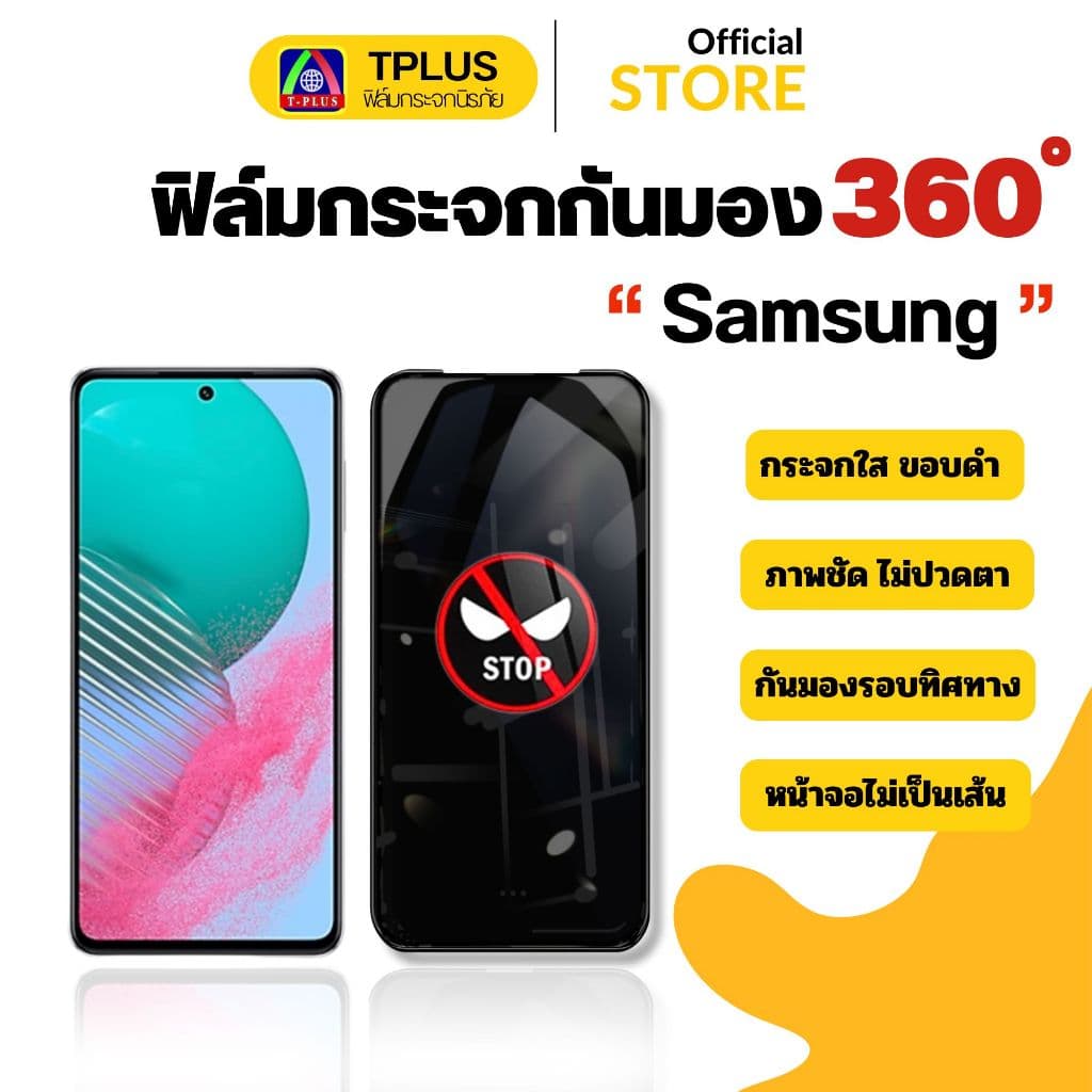 ฟิล์มกระจก กันเสือก 360องศา For Samsung a16 a06 a05s a12 a16 a35 a15 a22 a03 a14 a04s รูปที่ 3