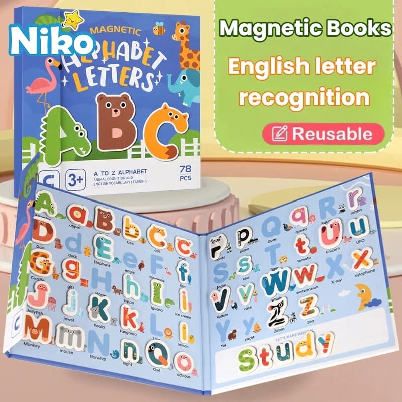 NIKO ของเล่นแม่เหล็กต่อจิ๊กซอว์สำหรับเด็ก 3+ ขวบ เสริมพัฒนาการและความคิดตรรกะ รูปที่ 8