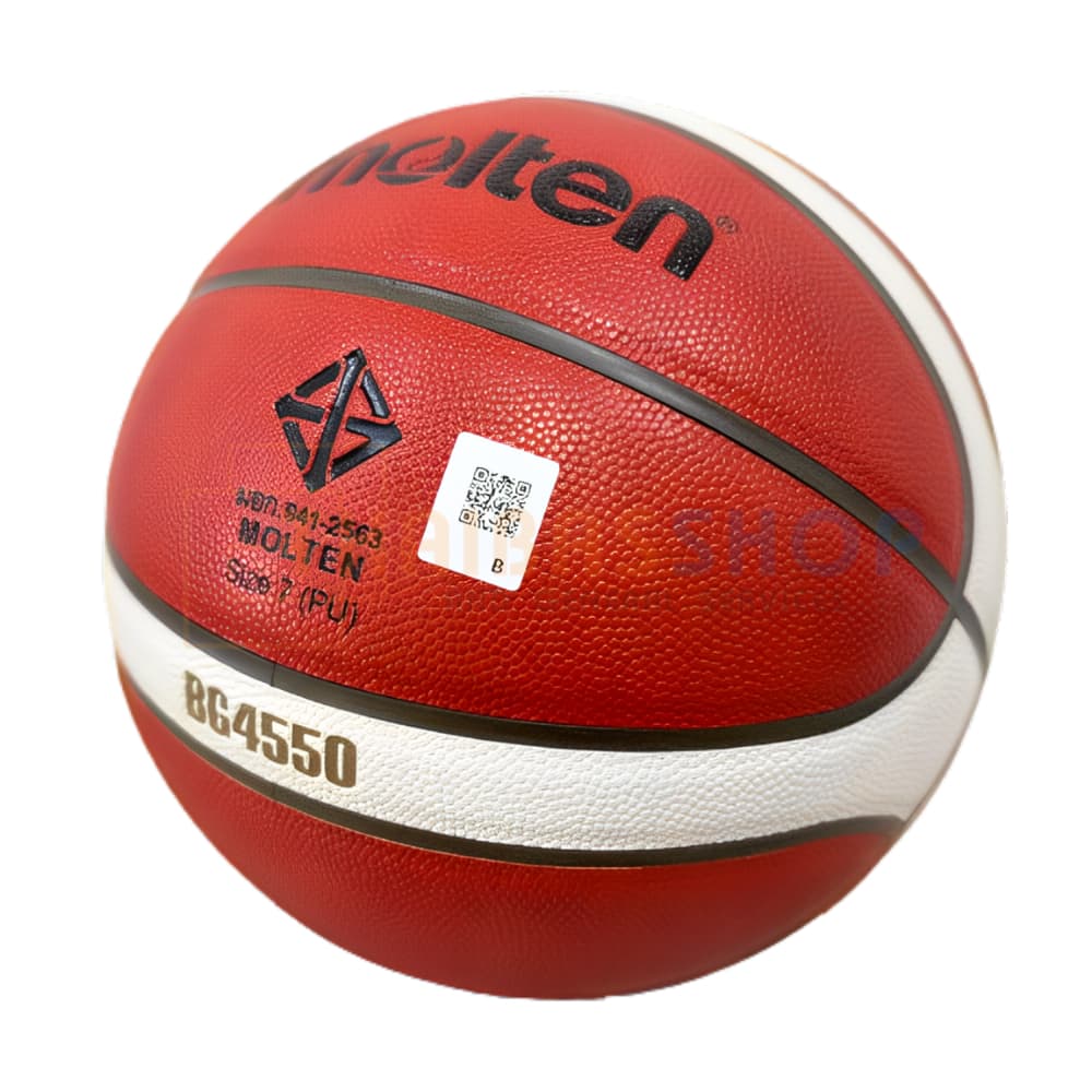 ลูกบาส ลูกบาสเกตบอล molten BG4550 หนังคล้าย GG7X มีตรา มอก. บาสหนัง PU size7 รูปที่ 5