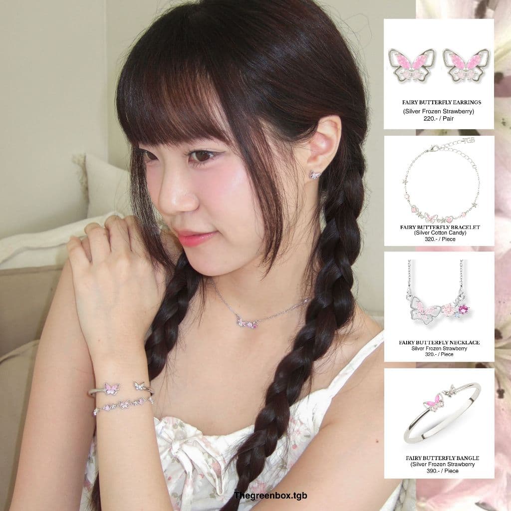 ต่างหู Fairy Butterfly Earrings ต่างหูผีเสื้อ - The Green Box รูปที่ 5