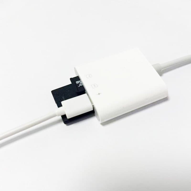 MGBB IP to SD+USB+TF card reader มัลติฟังก์ชั่น อะแดปเตอร์ OTG สามในหนึ่งเดียว สำหรับ โทรศัพท์มือถือ รูปที่ 5