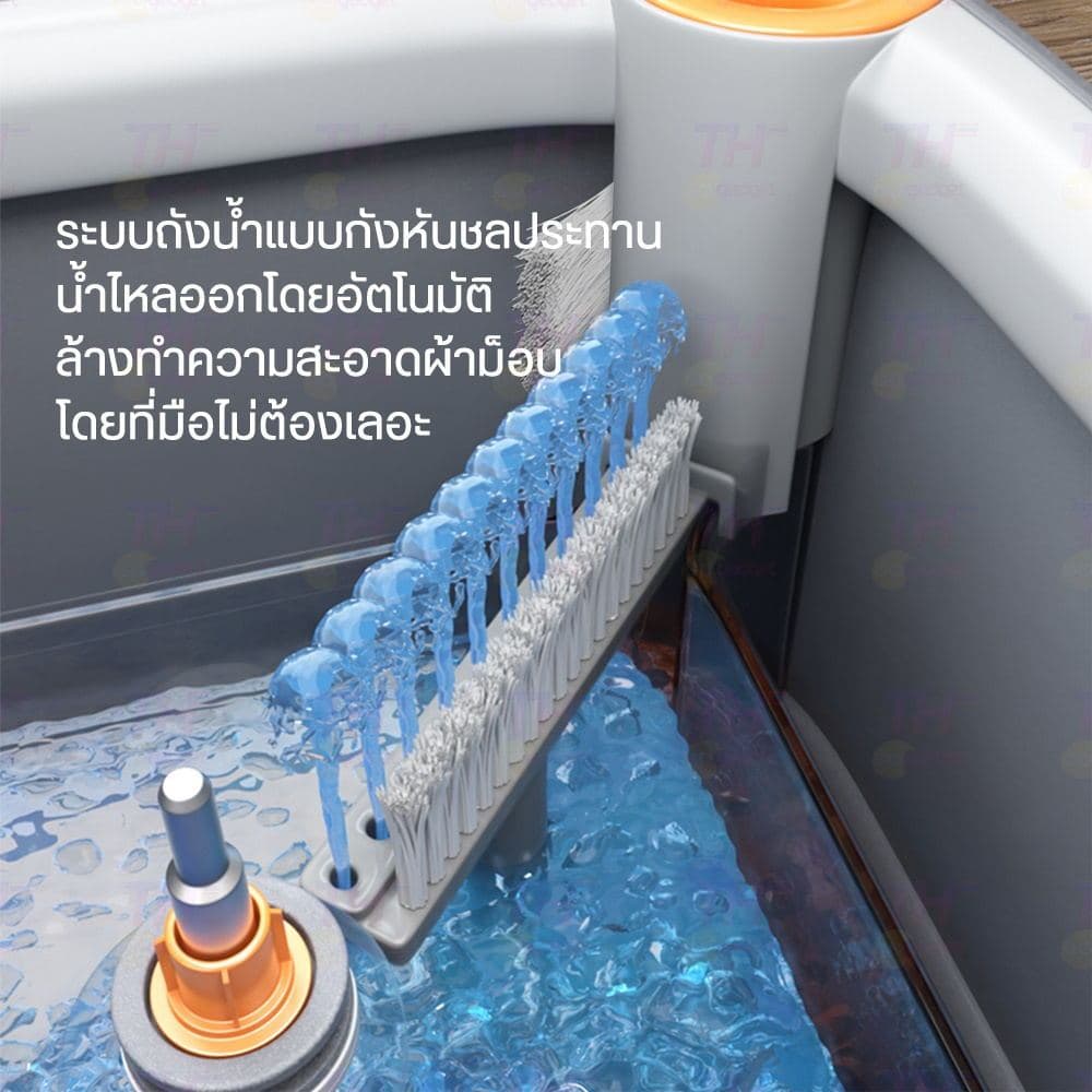 2025SpinMopฟรีผ้า5ผืน ถังถูพื้น ชุดถังปั่นม๊อบ ไม้ถูพื้นถังปั่น ชุดถังปั่นไม้ม็อบ ไม้ม๊อบถูพื้น หมุนได้360 รูปที่ 9