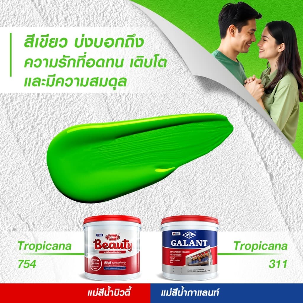 3.6L กล.สีทาบ้าน สีทาภายใน ภายนอก สีน้ำอะครีลิค สีทาห้อง สีตรากุ้ง สีน้ำบิวตี้ รูปที่ 5