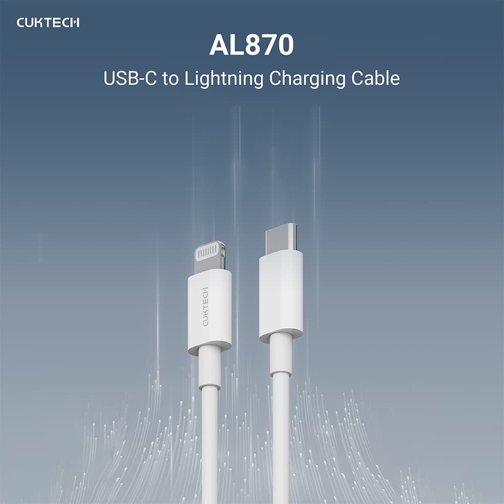 CUKTECH AL870 สายชาร์จสำหรับiPhone Type-C to Lightning ยาว 1 เมตร มาตรฐาน -2Y รูปที่ 3
