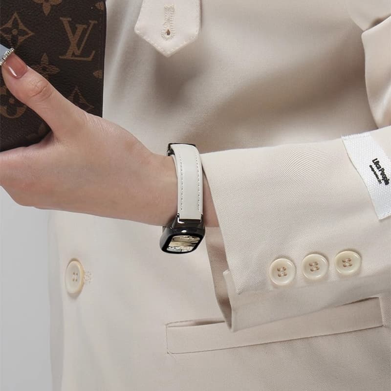 สำหรับ Xiaomi Band MiBand 10 สายหนังแม่เหล็ก + กรณี PC แก้วสำหรับ Xiaomi Band Mi Band 10 สายรัด+กรณี รูปที่ 4