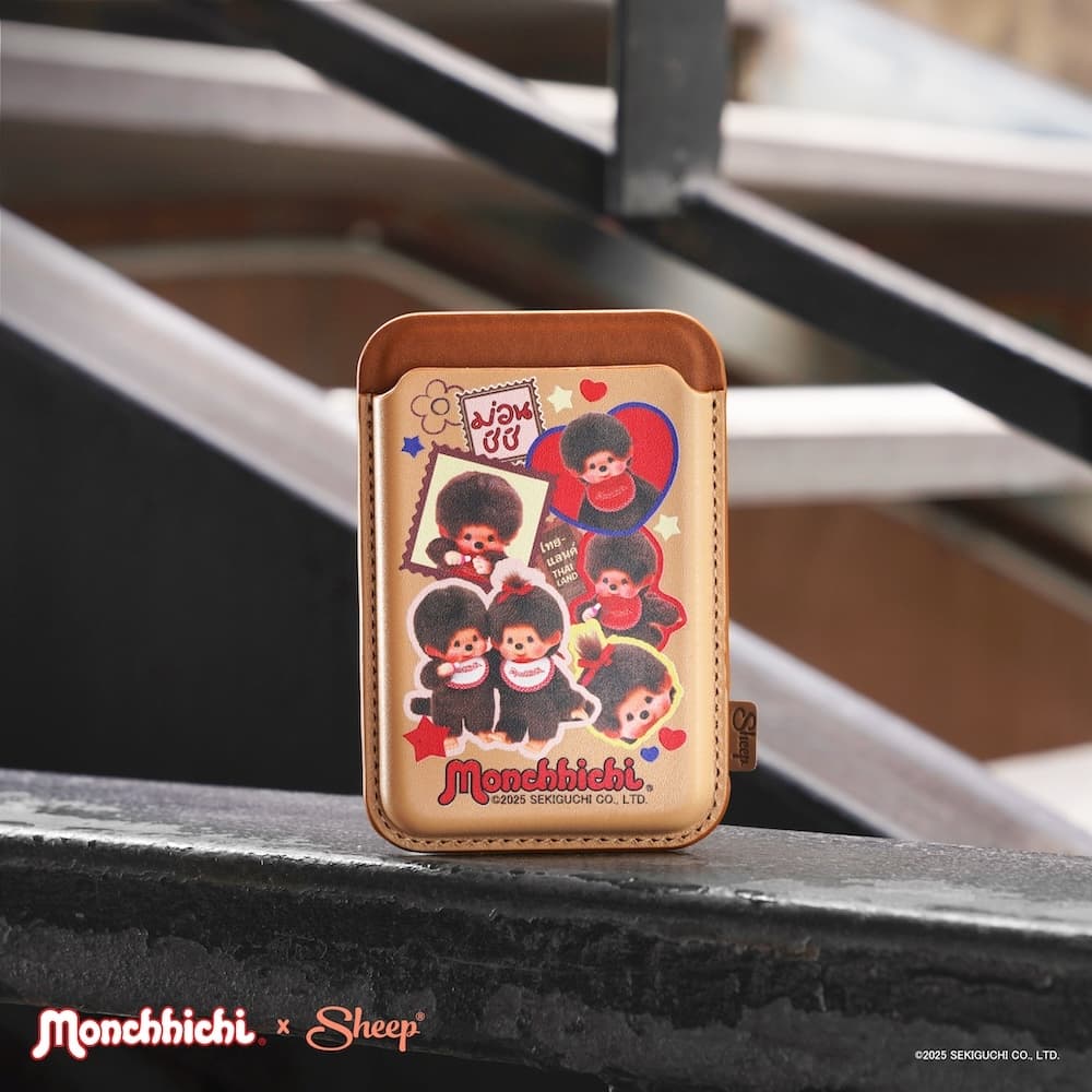 Monchhichi Collection ที่ใส่บัตรแม่เหล็กแปะด้านหลังโทรศัพท์ ลายมอนชิชิ ใช้กับเคสโทรศัพท์มีMagnet รูปที่ 9