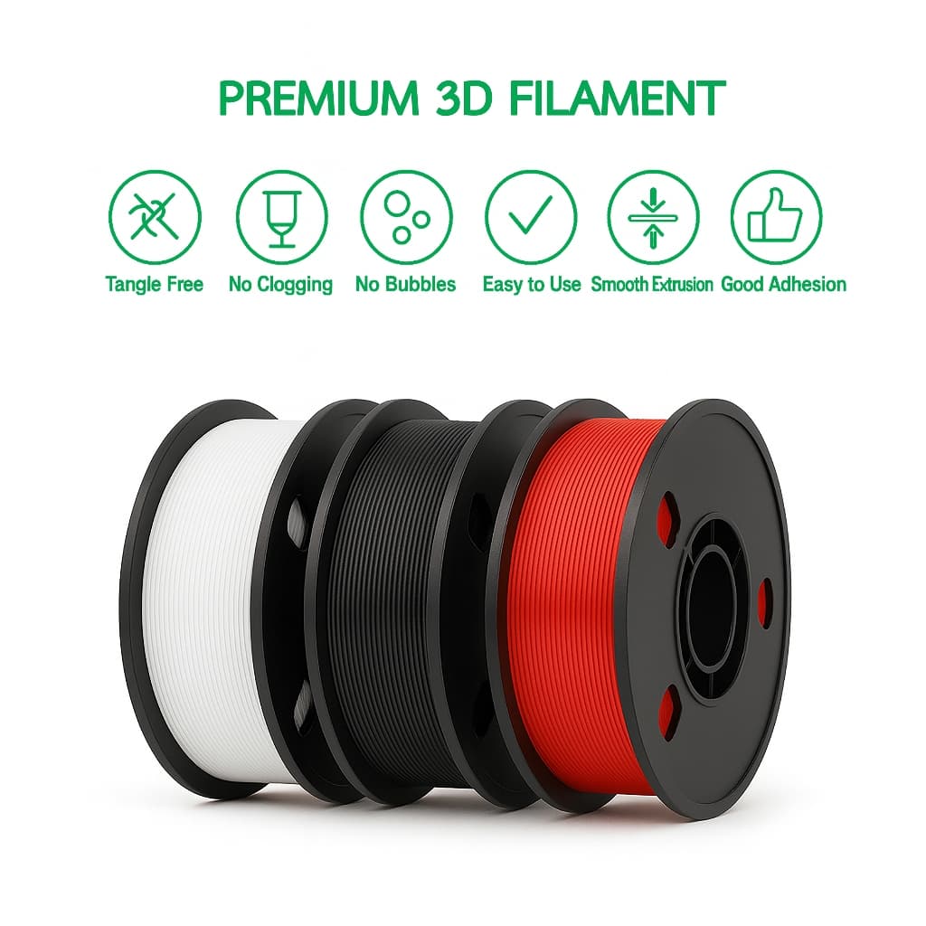 Filamax เส้นพลาสติก PETG Filament 3D Printer 1.75mm 1kg ไร้กลิ่น ปริ้นง่ายกว่า High Quality รูปที่ 4